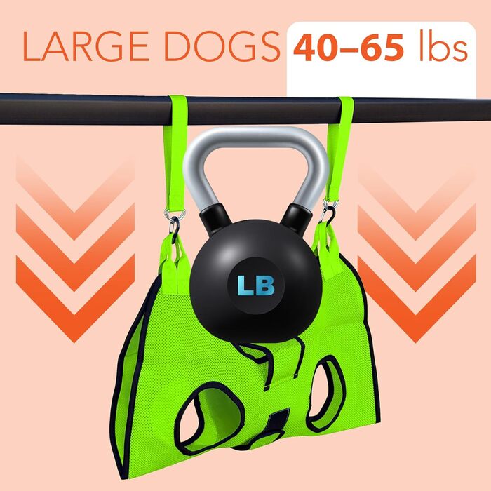 Гамак для догляду за тваринами HamInWay - для великих собак, сумка-гамак для тварин, обтискний ремінь для догляду за кігтями та вухами/догляду за очима (зелений)