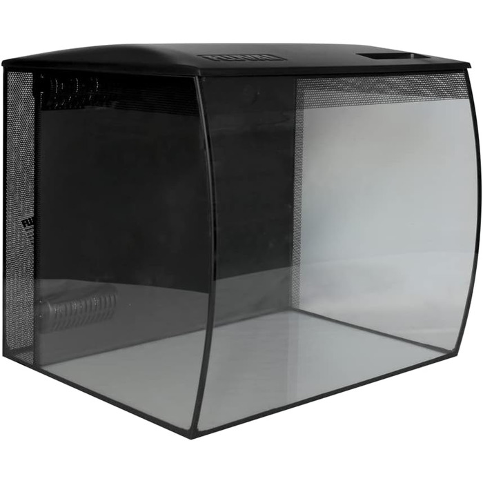 Нано акваріум Fluval Flex 34 л, чорний, з електронагрівачем 50 Вт для прісної води, для акваріумів до 60 л