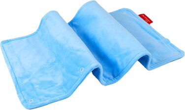 Водонепроникний електричний нагрівальний килимок для кошенят, чоловіків, жінок, тварин, цуценят, маленьких собак (небесно-блакитний), 58.4 x 27.9 см, акумуляторний