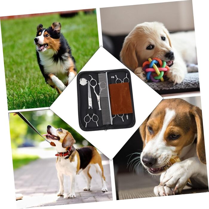 Набір для грумінгу собак: машинка для стрижки, ножиці для шерсті, професійний набір для догляду за собаками, нержавіюча сталь