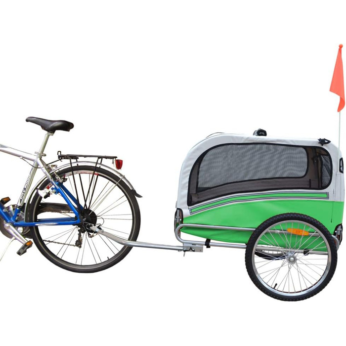 Причіп для собак Papilioshop Argo - великий, зелений (S-M-L)