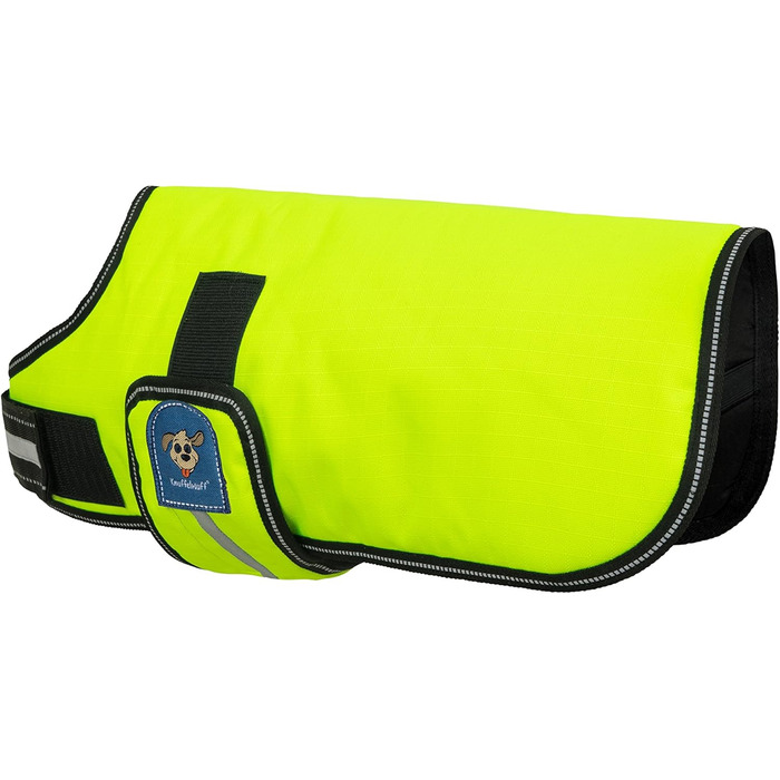 Накидка для собак Knuffelwuff 13930-011, функціональна тканина, світловідбиваючий, неоновий жовтий, 25 см