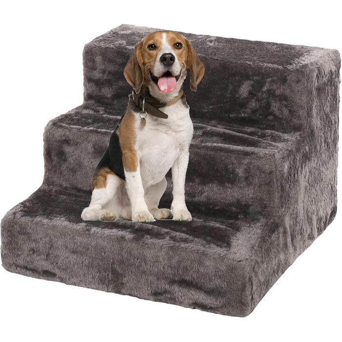 MaxxPet Сходи для собак і котів, складані, 43x41x30 см, для ліжка та дивану, сірі