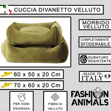 М'яке миється лежанка для собак та котів з блискавкою – Лежанка з тканини велюр – Зручна та легко чиститься – 2 розміри (M, жовтий)