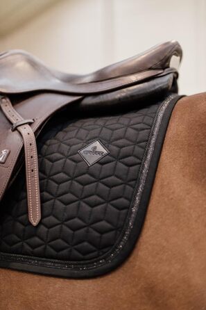 Kentucky Schabracke Glitter Rope Jumping - Чорний підхвіст для стрибків з блискітками