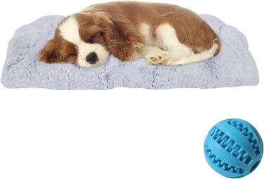 М'яка подушка для собак середніх порід, сірого кольору, 75x50x10 см, з неслизьким покриттям, знімна та пральна