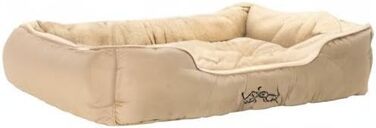 Лежак для собак і котів Dehner Lieblinge Sammy 90x70x20 см, поліестер, бежевий