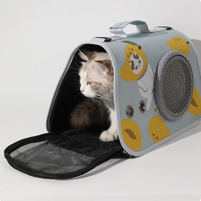 Транспортна сумка для котів, переноска для тварин – органайзер для подорожей з плечовими ременями для піших прогулянок, кемпінгу, подорожей та в дорогу
