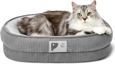 Ортопедичне ліжко для собак маленьких порід, миється, знімний чохол, неслизьке дно, чотиристороння подушка для шиї, Squishmallow-зелений, розмір L