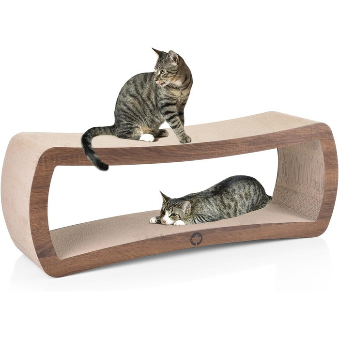 Котячий лежак CanadianCat Jumbo Lounge Galaxy XXL, дерев'яна імітація, 1 м