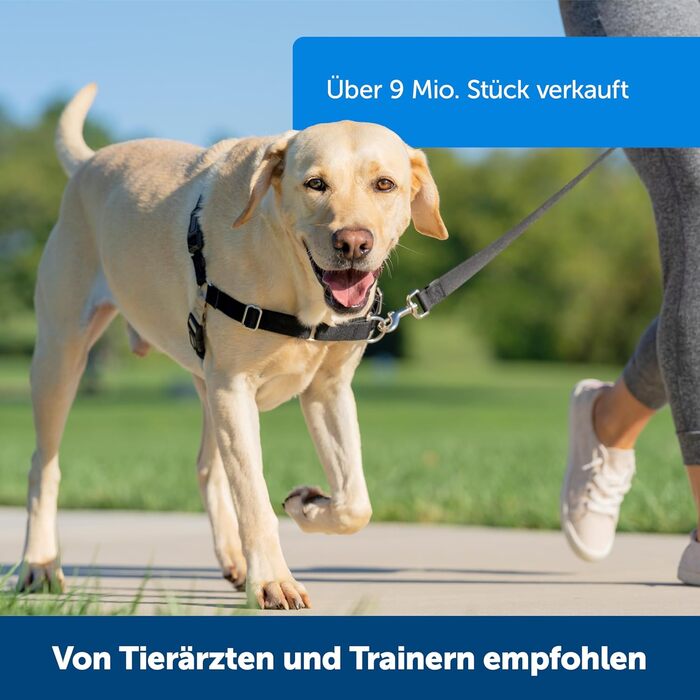 Шлейка для собак PetSafe Easy Walk, середній/великий розмір (Чорний, S)