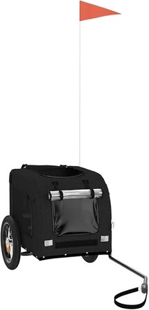 Фаркоп-причіп для собак Gecheer, Oxford-тканина та дах з ПВХ, велика кабіна 62x40x40 см, вантажопідйомність до 30 кг, для безпечного транспортування собак та котів