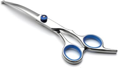 Набір професійних ножиць для собак, 4 в 1, з нержавіючої сталі, з гребінцем для грумінгу, для собак та котів (синій)