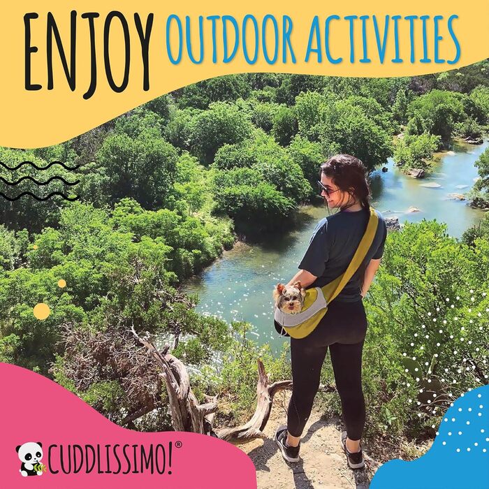 Тканина-переноска для домашніх тварин, м'яка сумка-переноска для маленьких тварин (для собак, цуценят та котів, 2,7–4,5 кг), ідеально підходить для Йоркширського тер'єра, Мальтізе, Чихуахуа (до 4,5 кг)