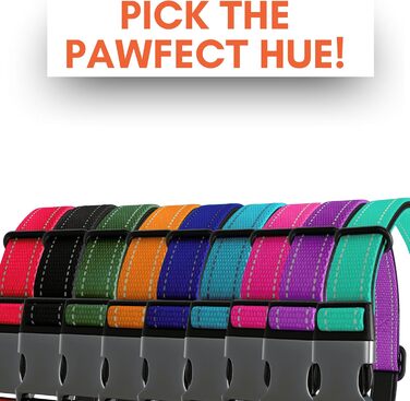 Нашийник для собак середнього розміру, світловідбиваючий, з підкладкою, регульований, металева застібка, кільце з алюмінію, колір Dreamy Aqua