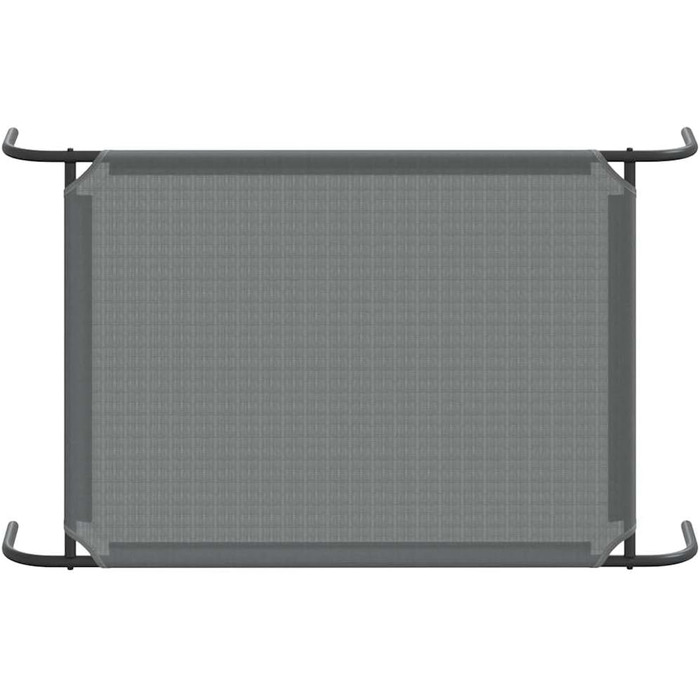 Підвищене собаче ліжко VidaXL, сіре, 110x65x20 см, Textilene та сталь. Собаче ліжко, лежанка, диванчик для собак, лежанка для домашніх тварин, місце для сну собаки, вулиця.