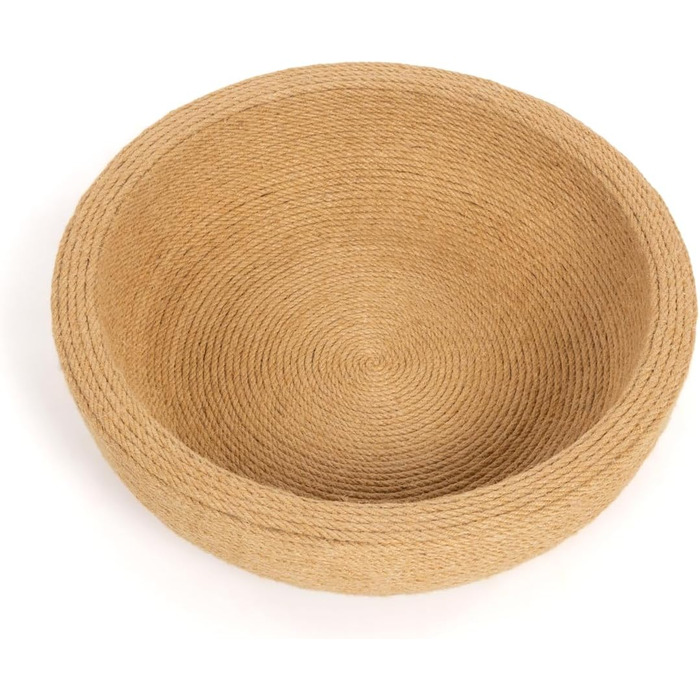 Котяча дряпальня з миски CanadianCat - лежанка з сизалю, 45x45x16 см