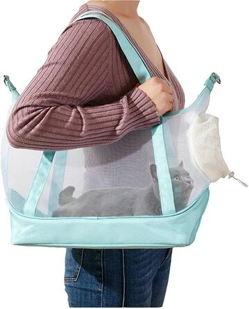 Переносна переносна сумка-переноска для собак RATEJNDGT, м'ятно-зелена