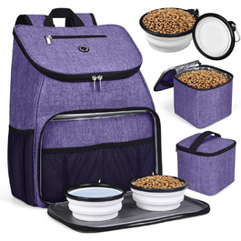 Рюкзак для собак BAGLHER, переноска для тварин у літак, аксесуари для подорожей з набором мисок