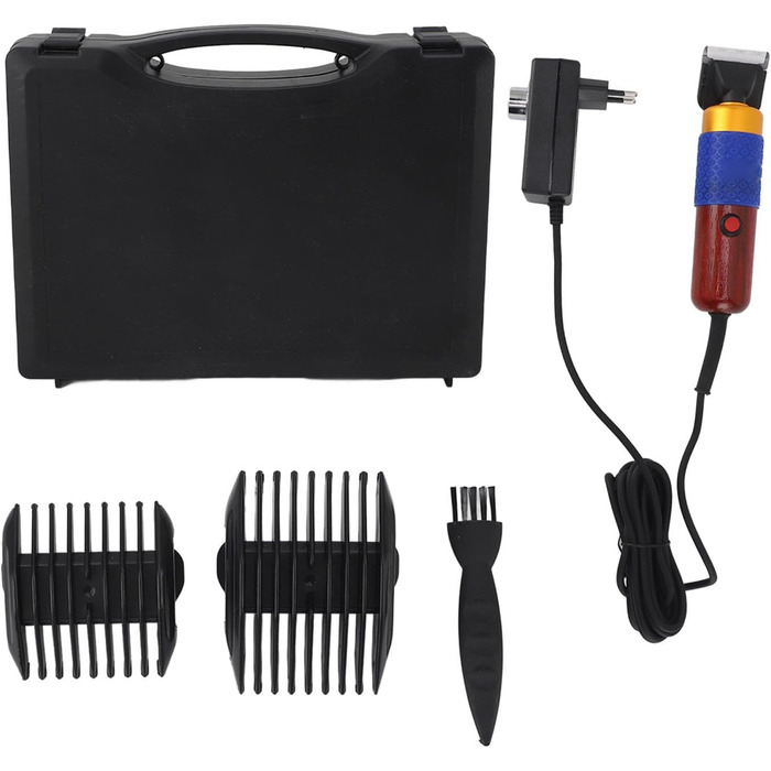 Машина для грумінгу собак з товстим хутром, безшумна, акумуляторна, вологостійка, з нержавіючою сталлю, для домашніх тварин, з EU-штекером