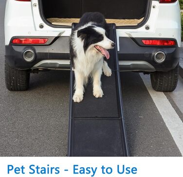 Рампа для собак велика, 180 см, складна, 70 кг, з антиковзким килимком, для авто, SUV, вантажівок та меблів