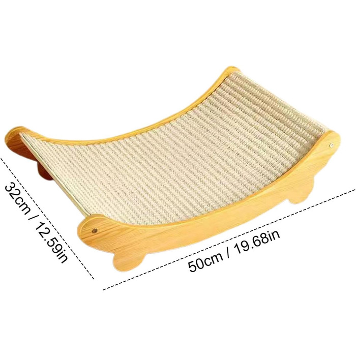 Крісло-лежанка для котів з сизалю | Клімат для котів | Місце для відпочинку та дряпання | Зносостійке ліжко-килимок для котів | Переносне котяче ліжко-гніздо