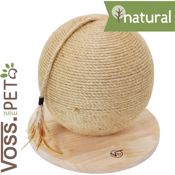 VOSS.PET Vesta: Кігтеточка-кігул з джютового мотузка, 30x30 см, преміум якість