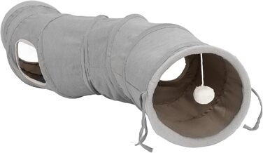 Туннель для котів Nimomo, складаний, S-подібний з іграшкою-м'ячиком, інтелектуальна іграшка для кошенят, кроликів та маленьких тварин