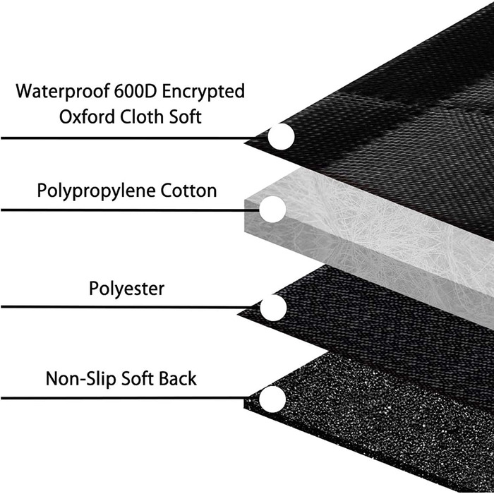 Захисний чохол на сидіння для собак у машину Femuar, водовідштовхувальний, нековзний, з кишенями, сіткою, міцний, стійкий до подряпин, для собак, універсальний, підходить для авто, вантажівок та SUV