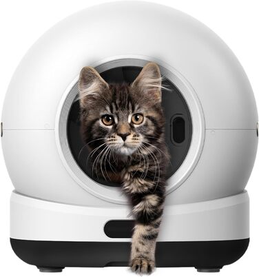 Автоматичний лоток для котів Zedar K1200 з самоочищенням та додатками – включає килимок та 3 рулони пакетів – 82л, XXL