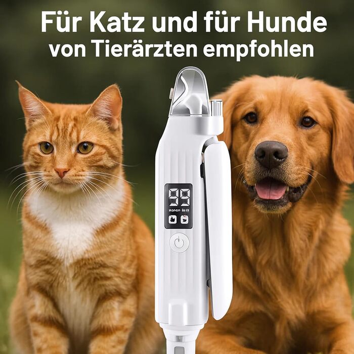 Триммер для кігтів Pettrim 2-в-1 з LED-підсвічуванням для собак та котів