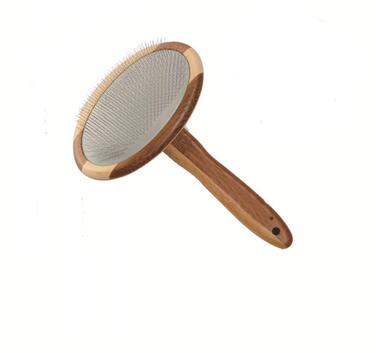 Дерев'яна щітка-сликер для собак і котів: видаляє ковтуни та розчісує шерсть. Підходить для довгої та короткої шерсті