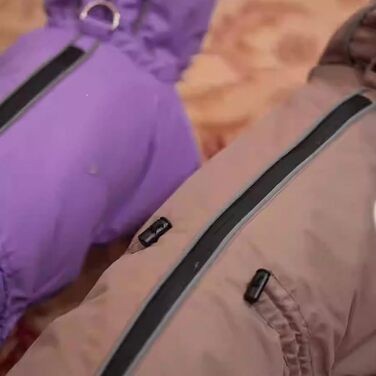 Теплий зимовий одяг для собак: куртка для такс, тепла, вітронепроникна, з блискавкою, зручний комір, розмір S, коричневий, 2XL