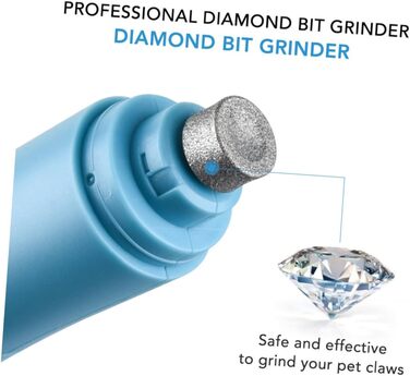 Електричний триммер для обрізання кігтів Kisangel - тиха модель для собак та котів середніх та малих порід