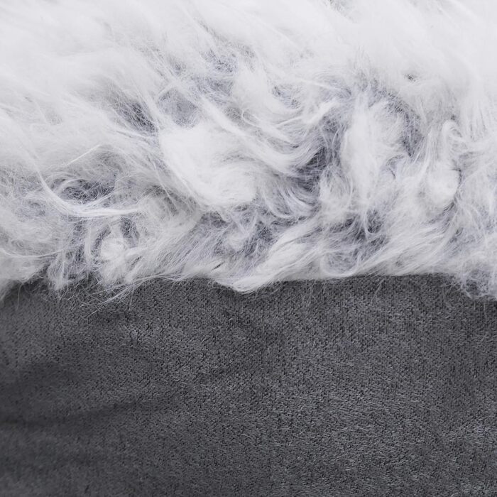 Крісло-ліжко для собак Rosewood Luxus Small, сіре, 50 см, з антиковзною основою, машинне прання (53 x 63 x 23 см)