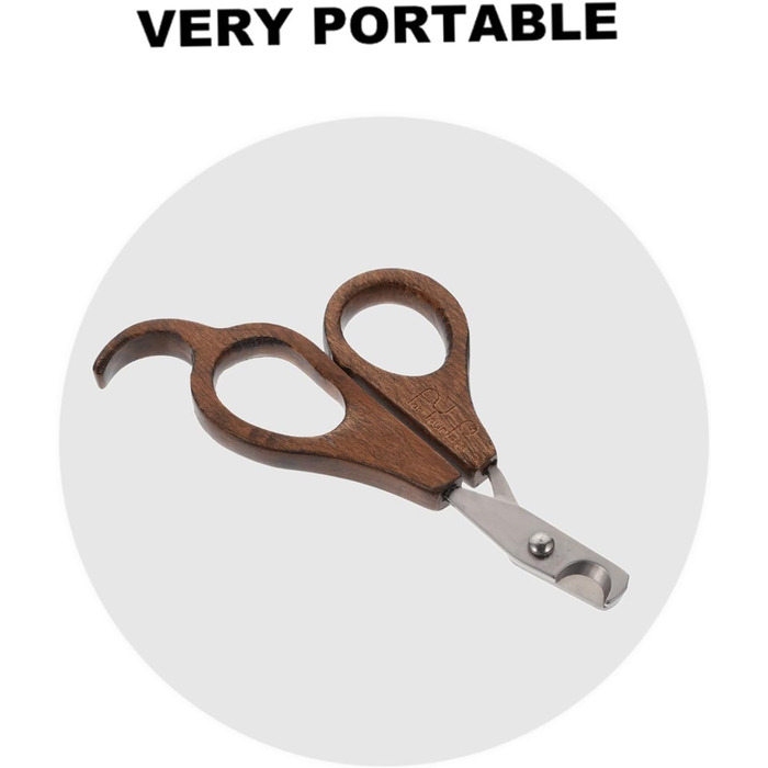 Професійний триммер для нігтів Milisten для собак та котів з дерев'яною ручкою - безпечний та довговічний