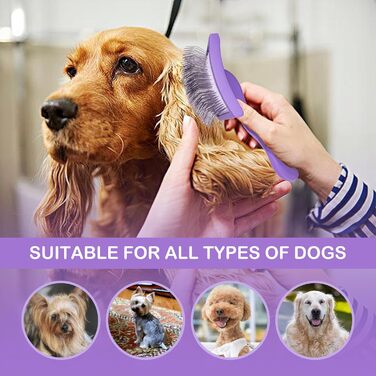 Щітка для вичісування шерсті Goldendoodle, Labradoodle, Пудель – набір для догляду за шерстю великих та середніх довгошерстих собак