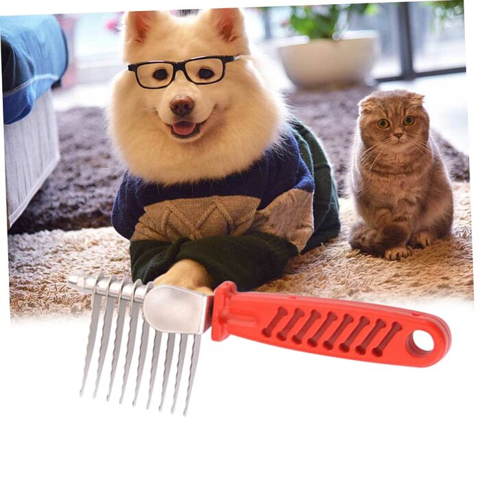 Набір гребінців для грумінгу домашніх тварин POPETPOP (3 шт.): для собак та котів, для видалення шерсті, ергономічні