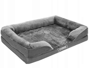 Ортопедичне ліжко для собак Lovedog, блакитне, 90 см x 60 см