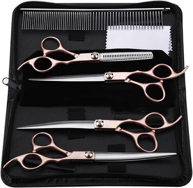 Набір ножиць для витончення шерсті собак Geib (22 шт.) - професійний набір для грумінгу