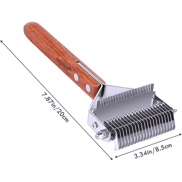 Професійний гребінець для видалення підшерстка у собак та котів, двосторонній, для видалення ковтунів