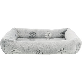 Крісло-лежанка для собак TRIXIE Nando, 60x50 см, сірого кольору, з м'якою наповнювачем, для середніх собак, антиковзаюче, 37845 L 50 x 60 x 9 см