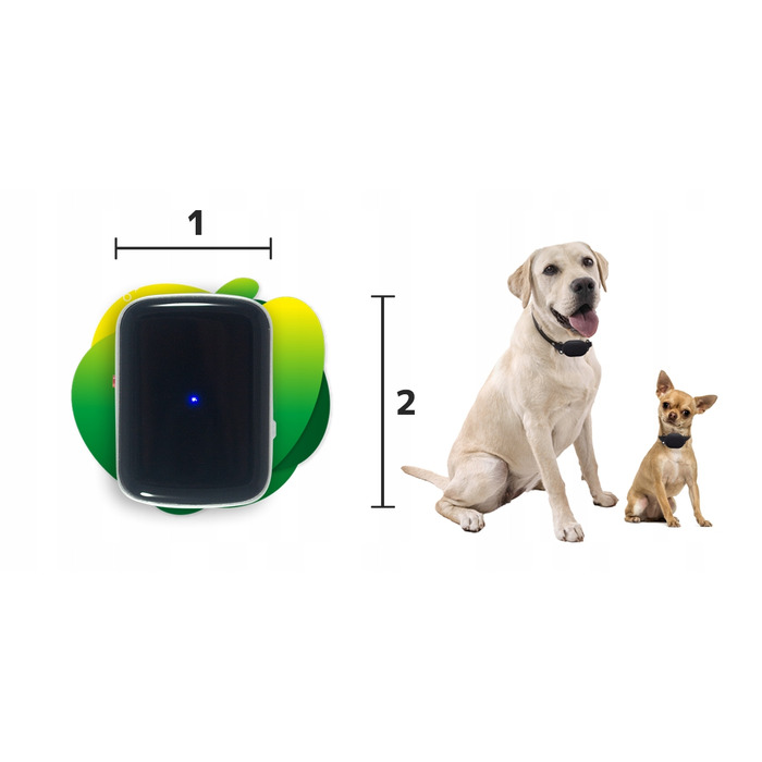 GPS-локатор для собак CALMEAN Maxi + нашийник S/M