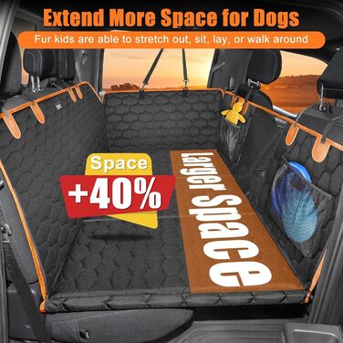 Накидка на сидіння автомобіля для собак JOEJOY, водонепроникна, стійка до подряпин, для великих машин (Trucks/SUVs)