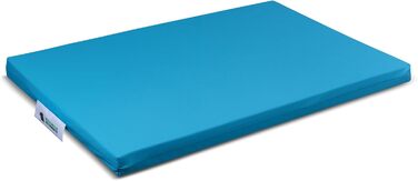 Ортопедичне собаче ліжко з memory foam, медичне, водонепроникне, терапевтична підтримка, знімний водонепроникний чохол на блискавці (Ozeanblau, 60 x 45 x 5 см)