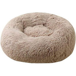 Astorpet Super Donut: Лежанка для собак та котів, зручна та миюча (Світло-коричнева, M)