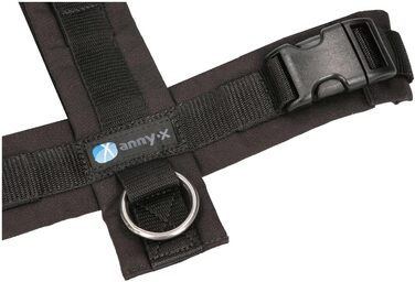 Шлейка для собак Anny-X Brustgeschirr Fun, чорного кольору, розмір L (обхват грудей 78-96 см)