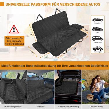 Захисний килимок для собак у автомобіль - Moveland, антиковзаюча, водонепроникна, для авто, вантажівок та SUV