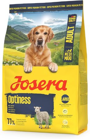 Сухий корм для великих дорослих собак Josera Optiness з ягнятиною та рисом, 12.5 кг