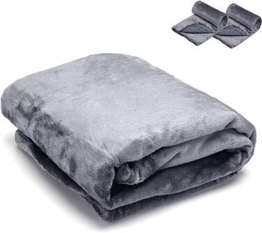 Водонепроникний плед для собак Nobleza, 127 x 100 см, 2 шт. М'який, для дому та на вулицю, для котів та собак, можна прати в машині, сірий